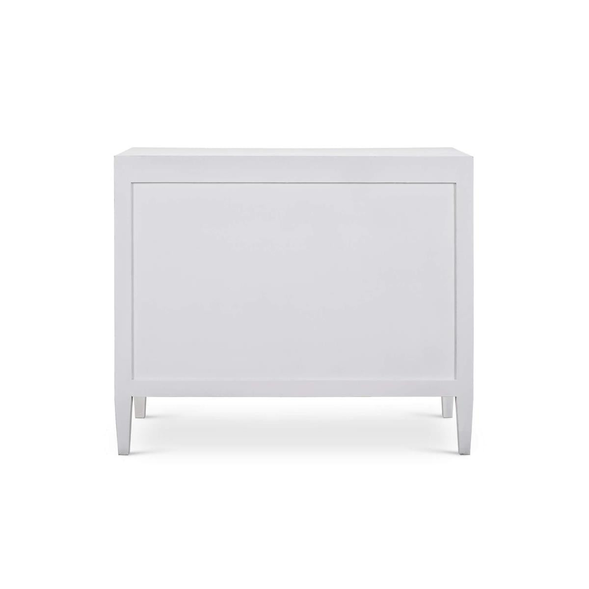 Bramble Mornington Linen Wrapped 3 Drawer Dresser — Linen True White