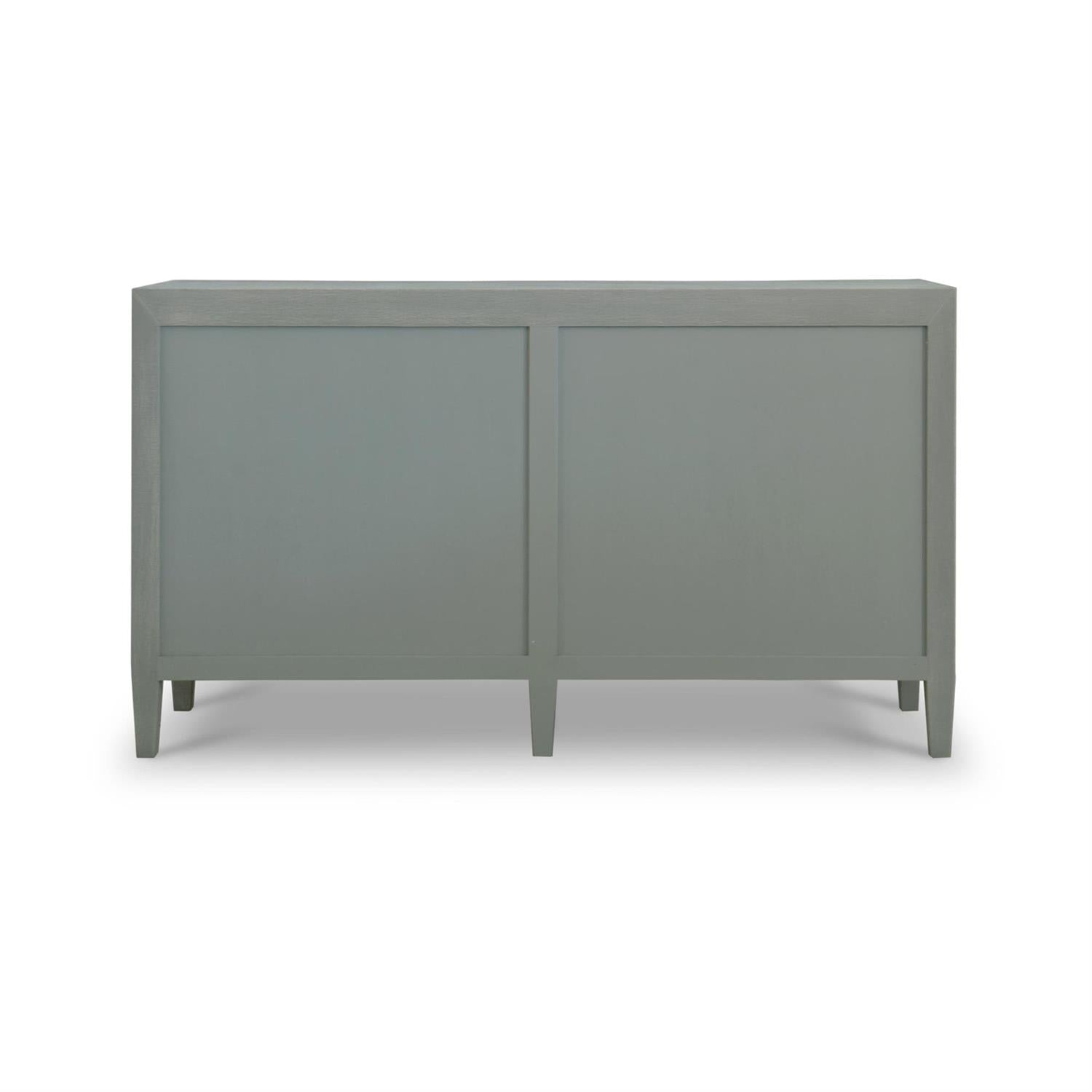 Bramble Mornington Linen Wrapped 6 Drawer Dresser — Linen Pale Blue * lightly sanded to give a light weathered appearance.