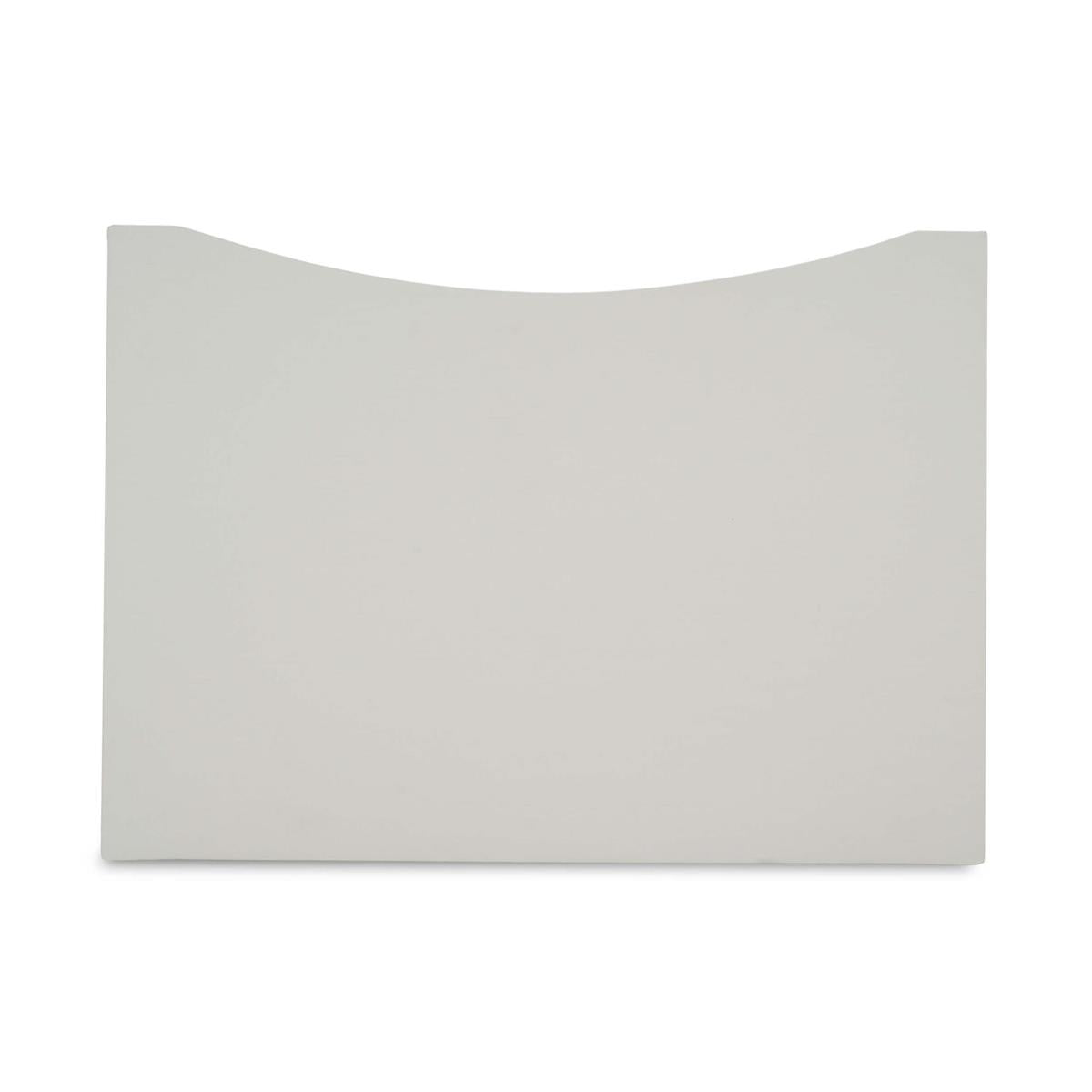 Bramble Mornington Open Shelf Bedside Table Linen Wrapped — Linen True White