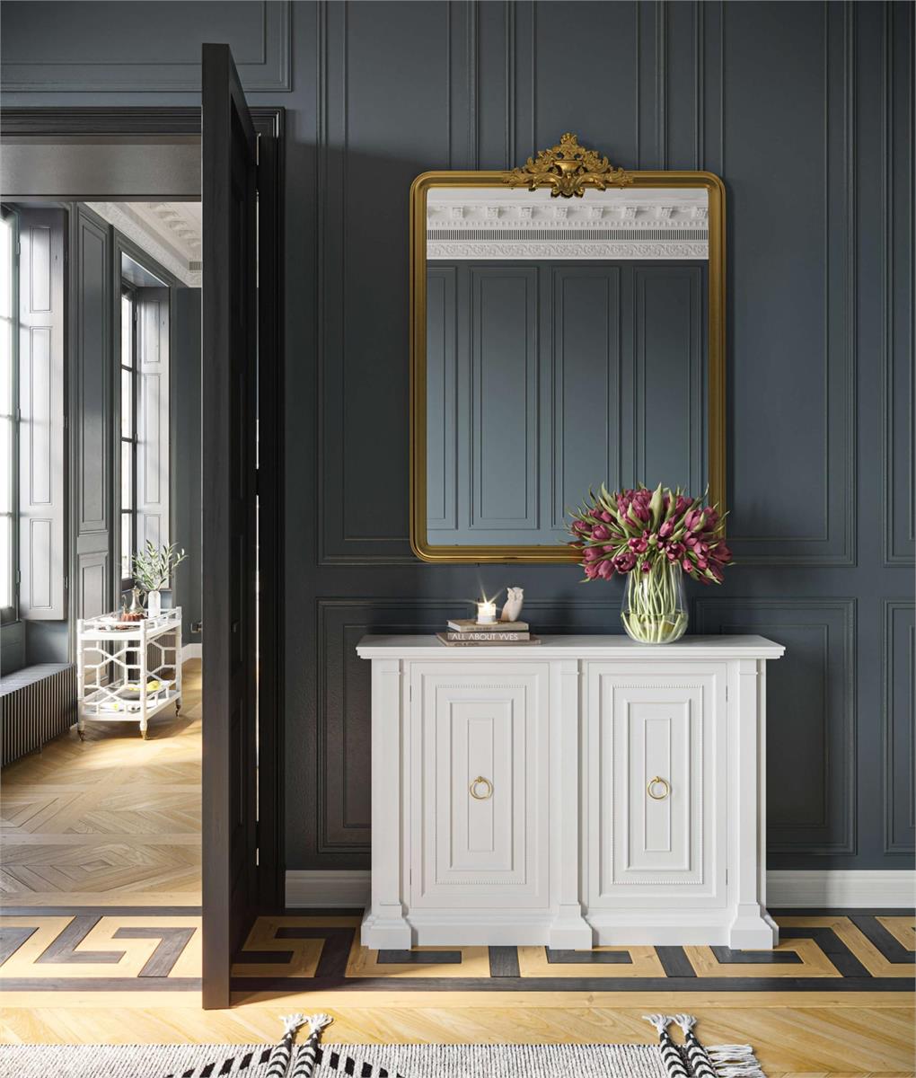 Bramble Surrey Narrow Sideboard — True White *