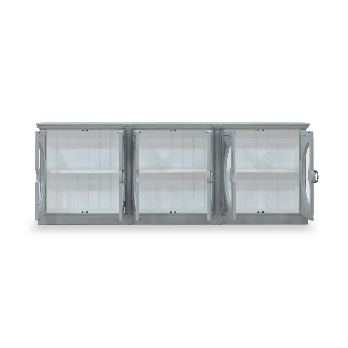 Bramble Pimlico 6 Door Sideboard — Grey Charleston / True White *