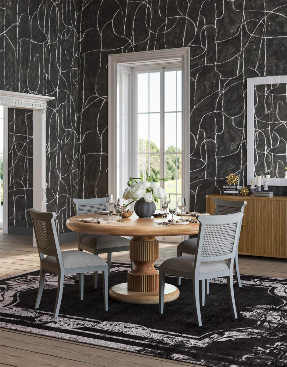 Bramble Bilbao Round Dining Table 60" — Fruit Wood