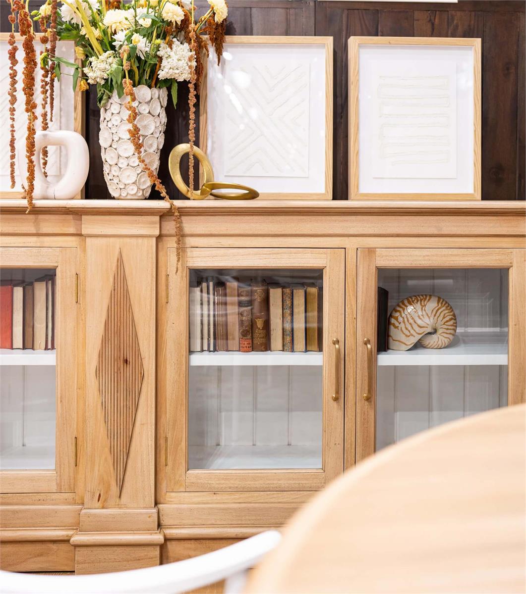 Bramble Narbonne Sideboard — Fruit Wood / True White *