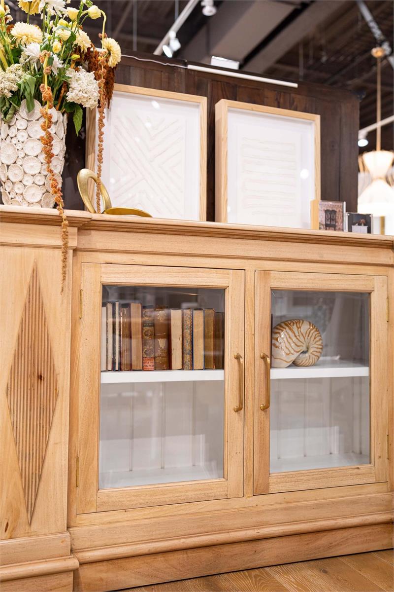 Bramble Narbonne Sideboard — Fruit Wood / True White *