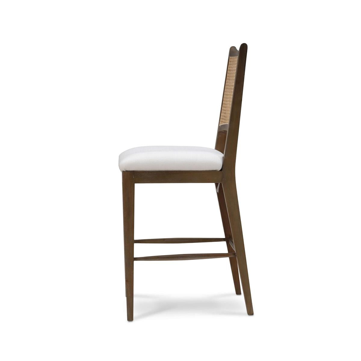 Bramble Dulwich Counter Stool — Straw Wash / Arctic