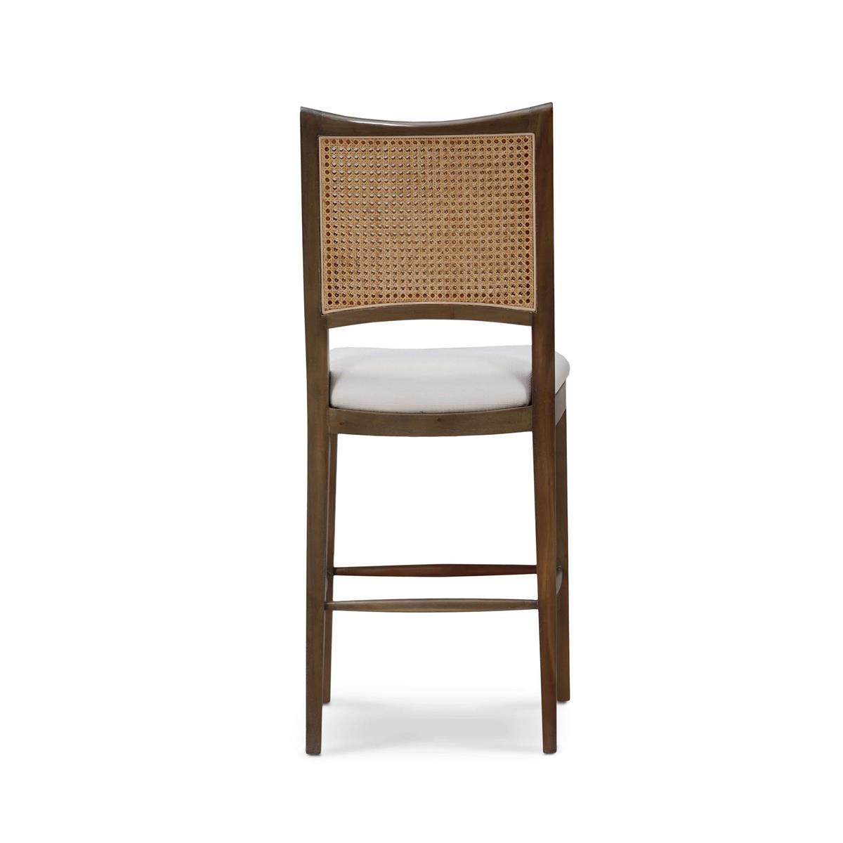Bramble Dulwich Counter Stool — Straw Wash / Arctic