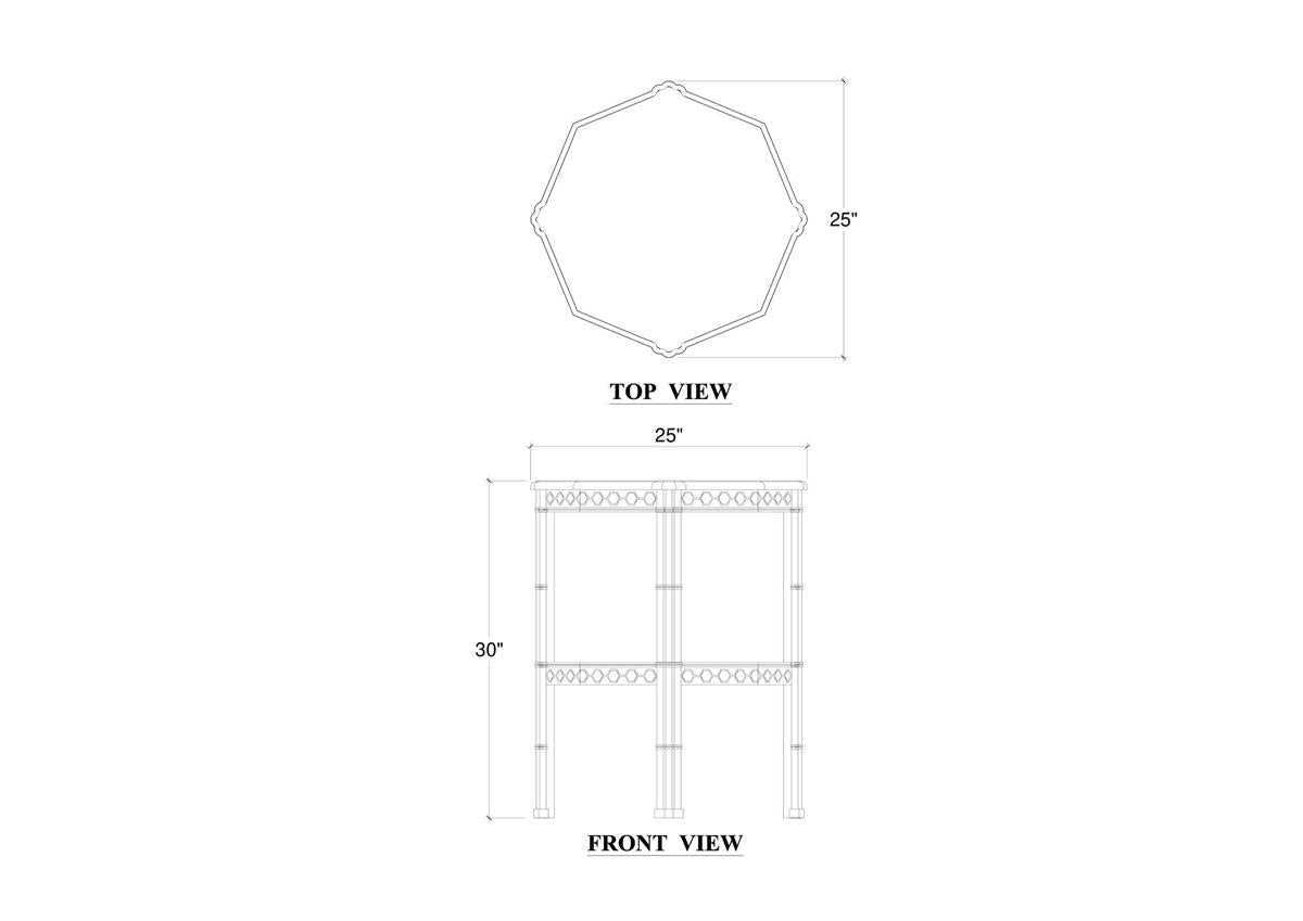 Bramble Hurlingham Side Table — Fruit Wood