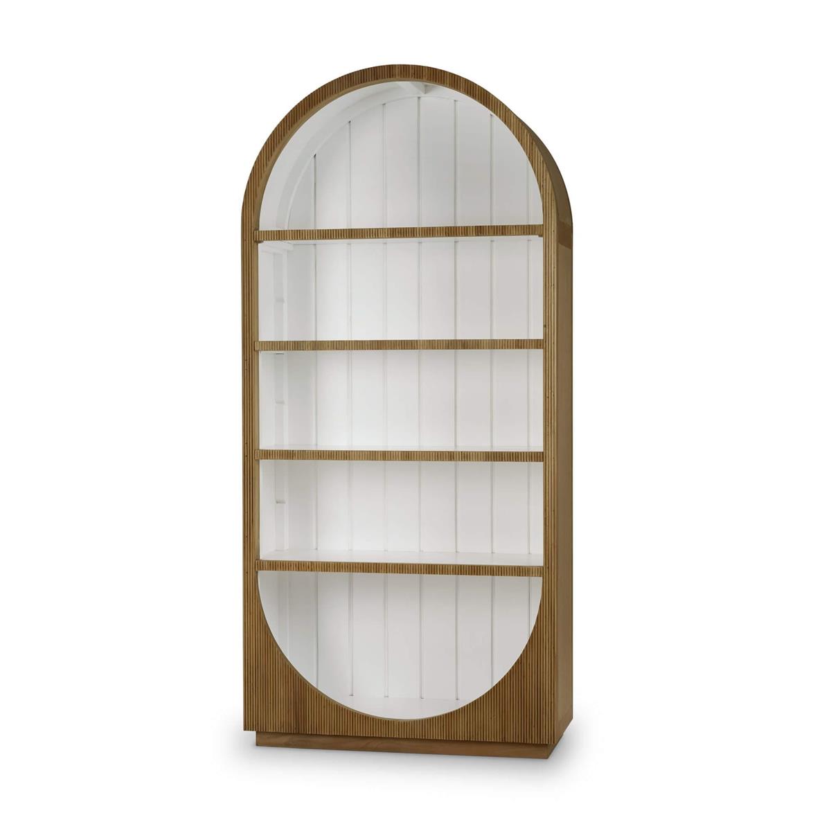 Bramble Bilbao Bookcase — Antique French Oak / True White *