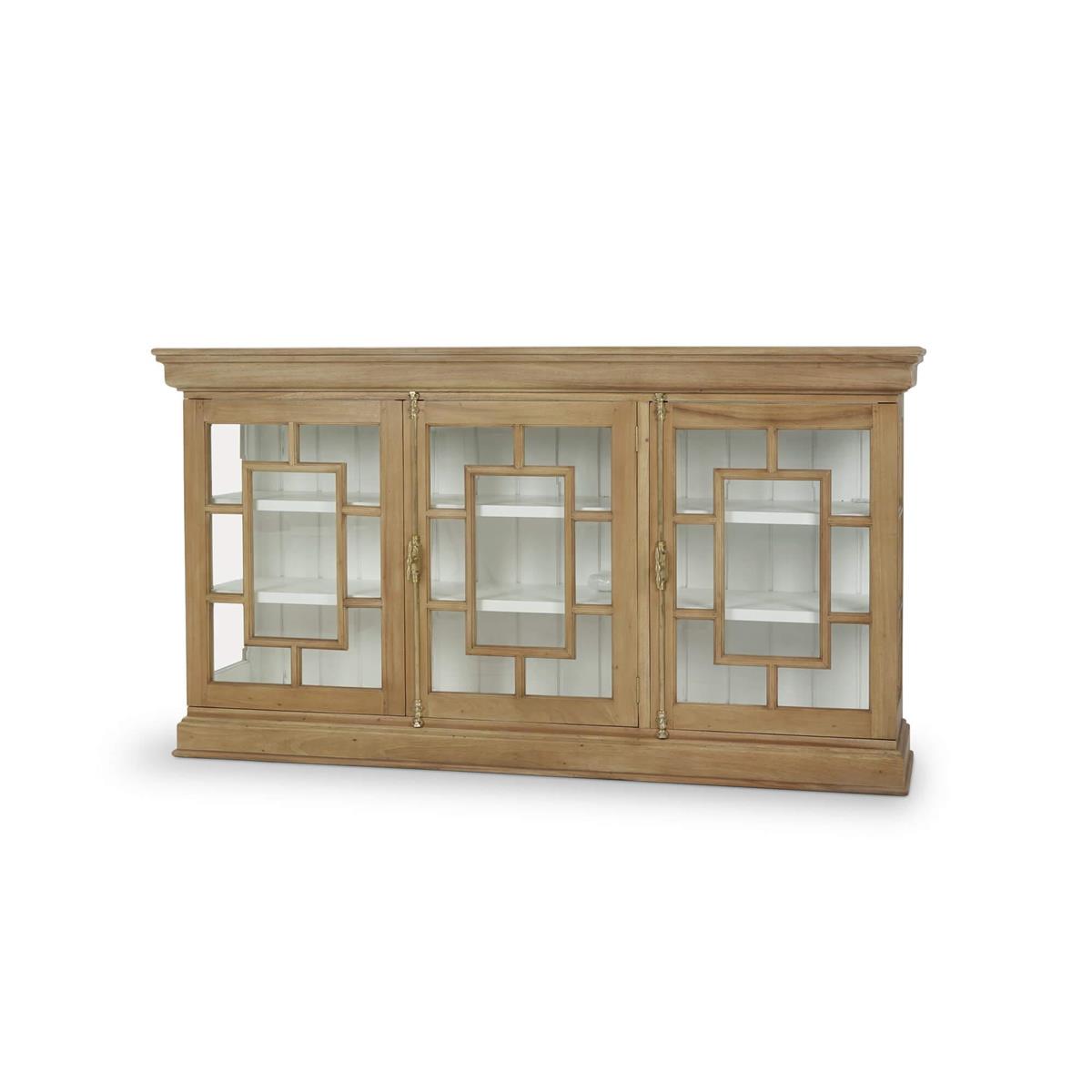 Bramble Bruges 3 Door Credenza — Fruit Wood / True White *