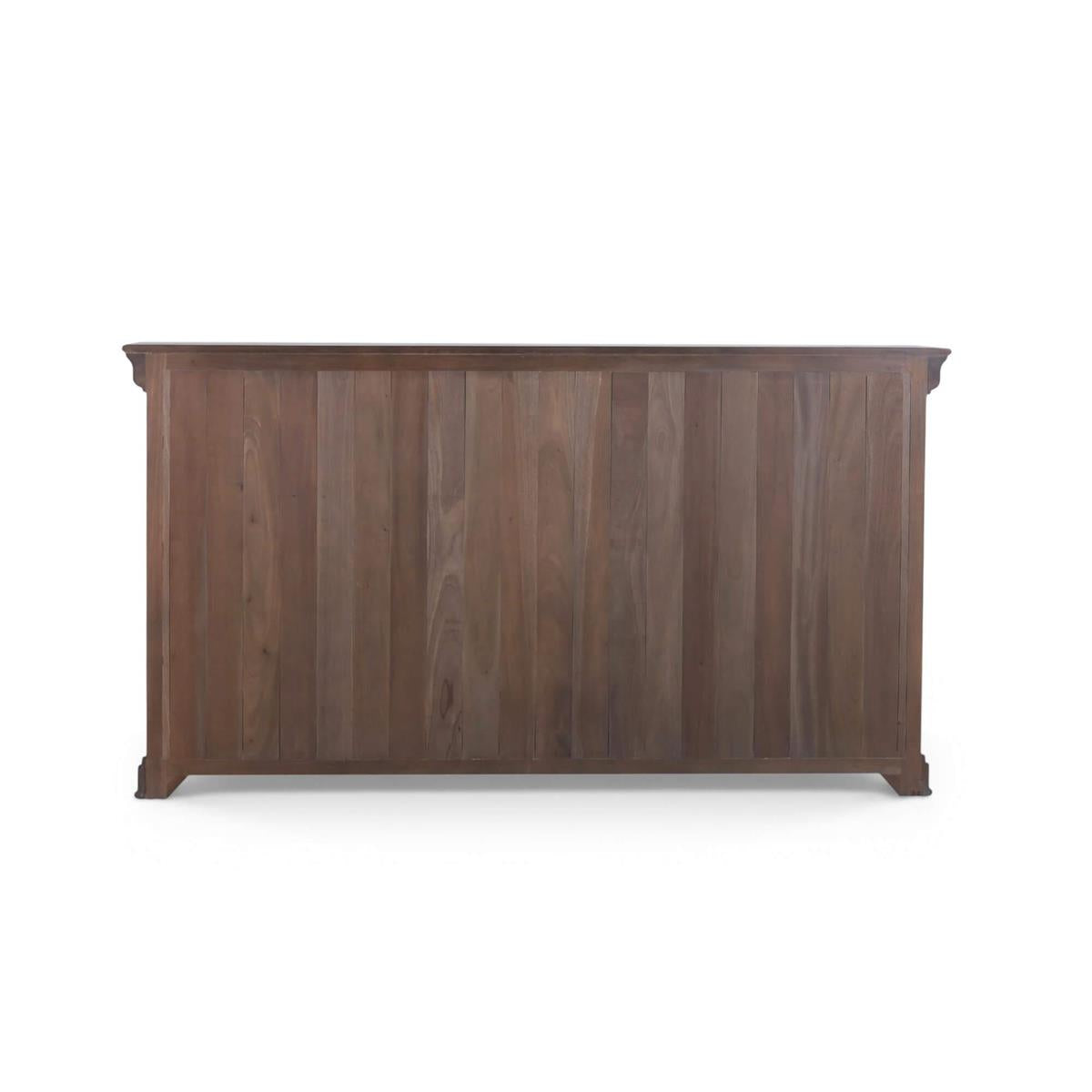 Bramble Bruges 3 Door Credenza — Dark Walnut / Putty