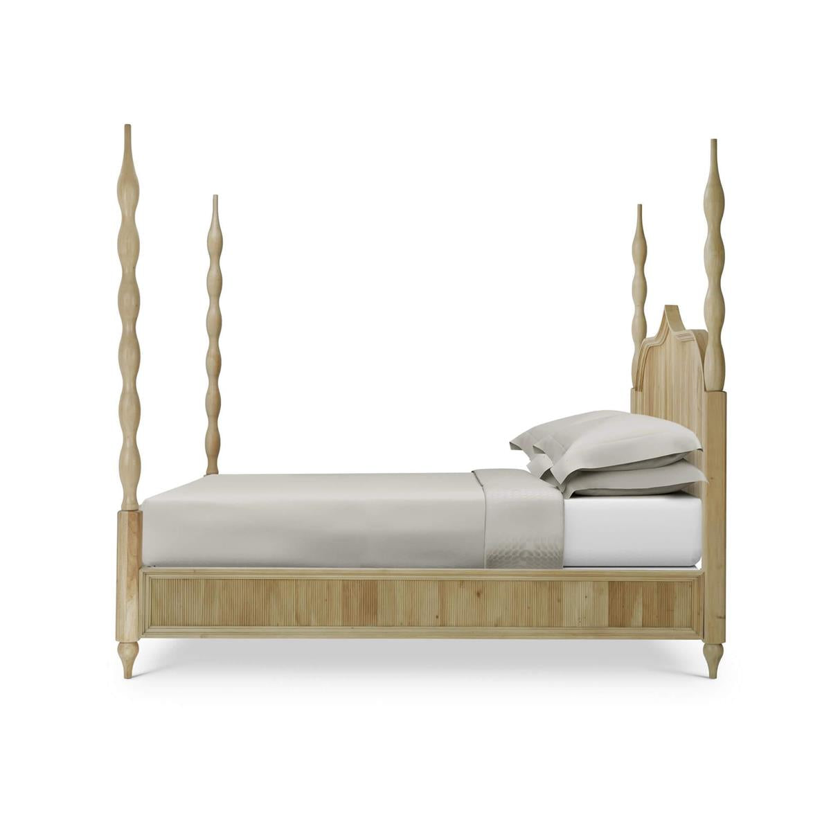 Bramble Brighton Wooden Back Bed Queen — Fruit Wood