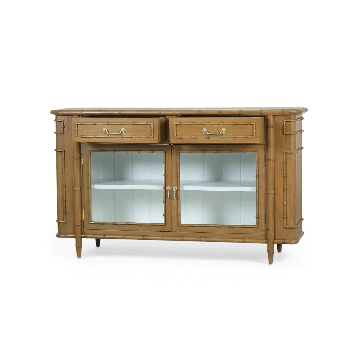 Bramble Hurlingham 2 Door Cabinet — Antique French Oak / True White *