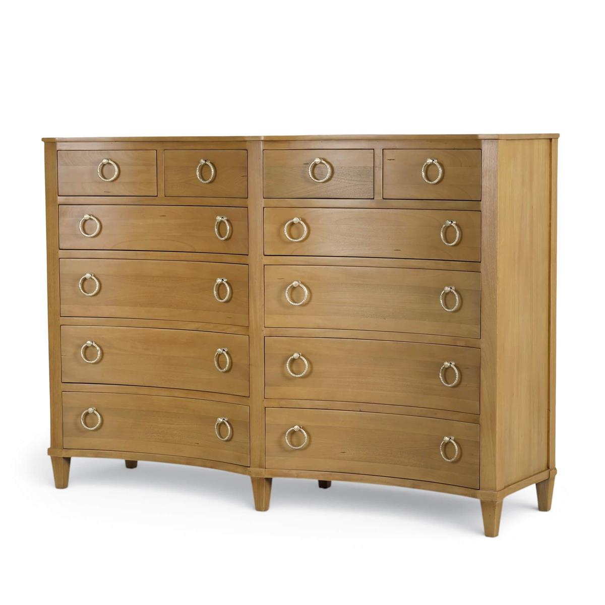 Bramble Bow 12 Drawer Dresser — Antique French Oak