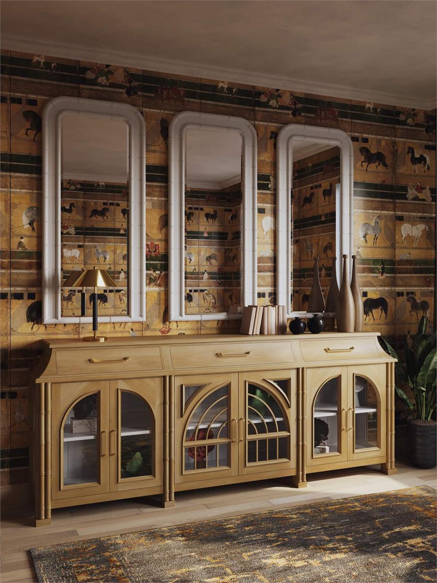 Bramble Farringdon Orangery Credenza — Fruit Wood / True White *