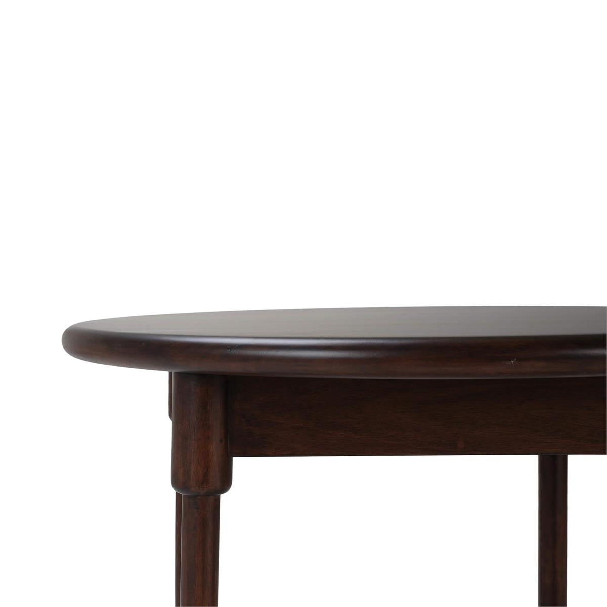 Bramble York Side Table — Matt Teak Brown