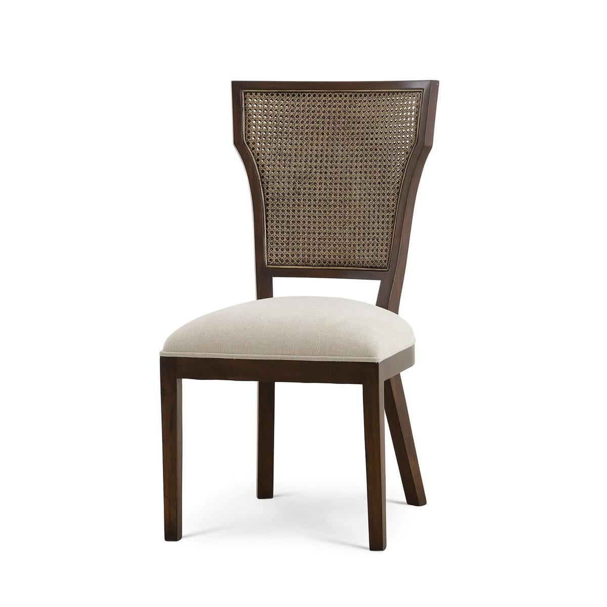 Bramble Aldgate Dining Chair — Matt Teak Brown / Thames Natural
