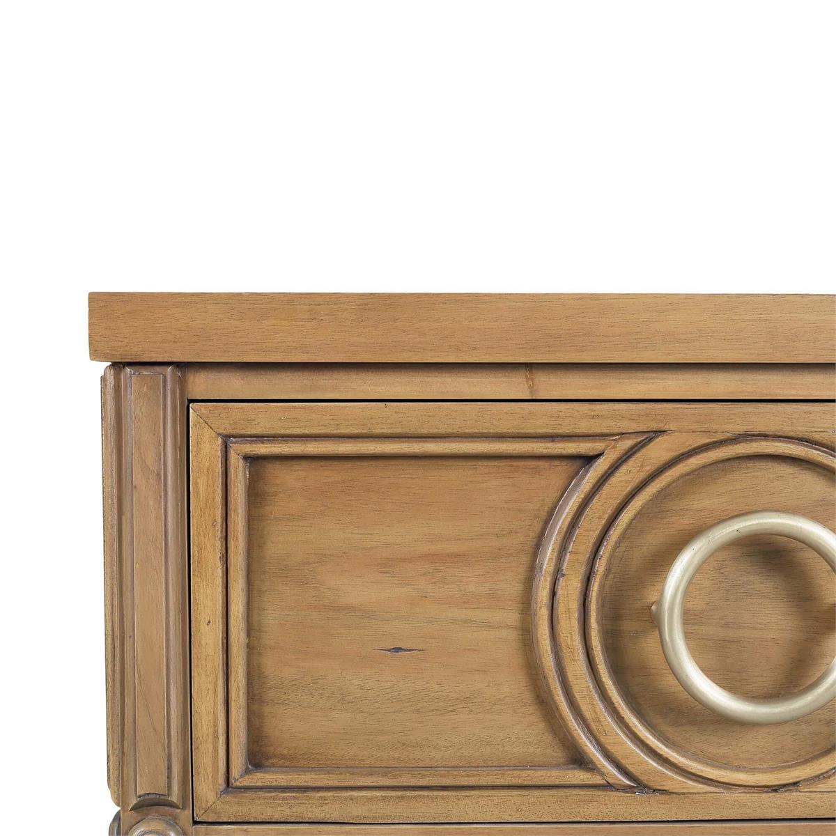 Bramble Chalfont 2 Drawer Bedside Table — Antique French Oak