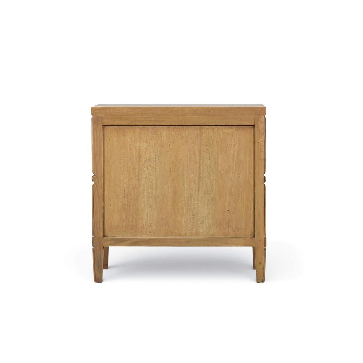 Bramble Chalfont 2 Drawer Bedside Table — Antique French Oak