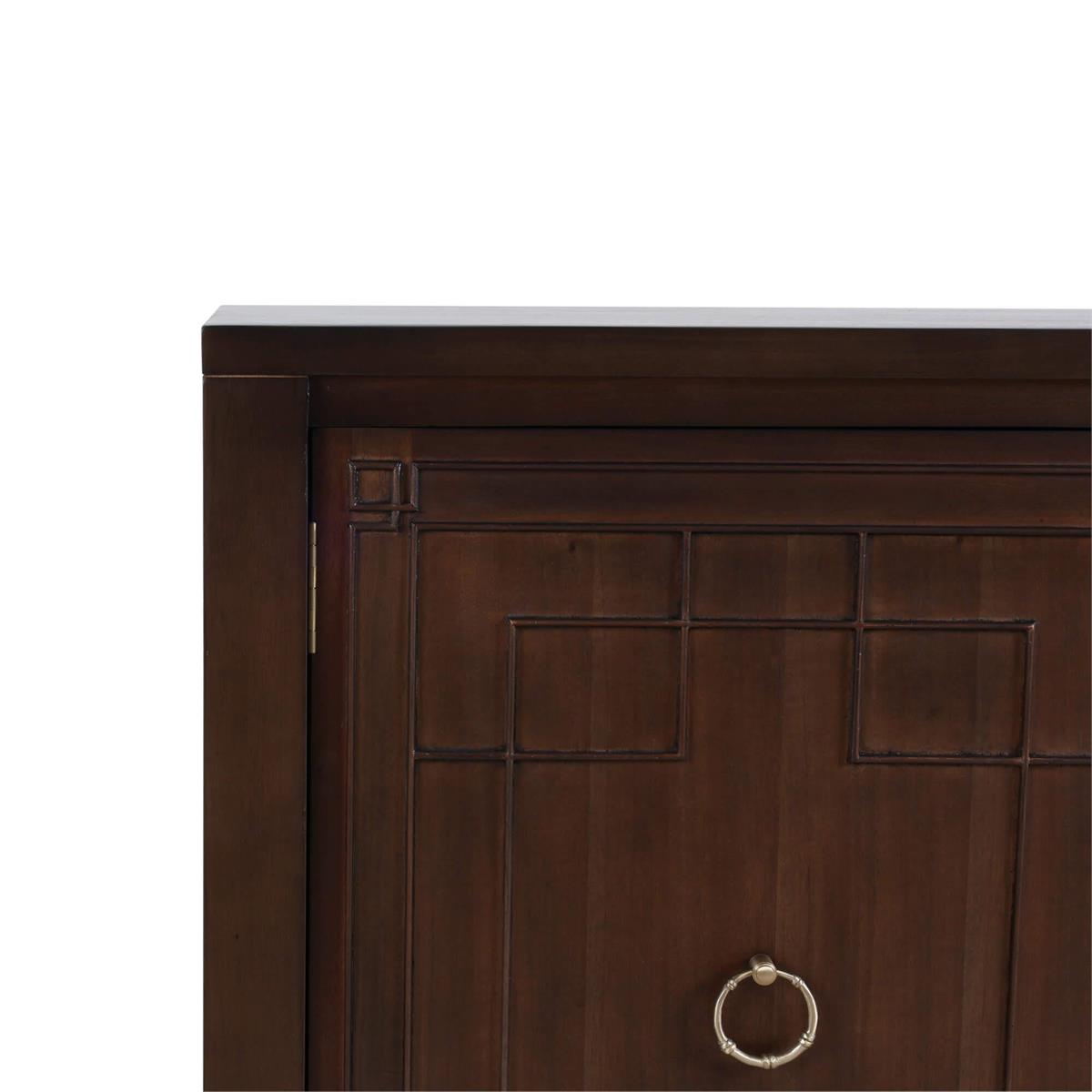 Bramble Knightsbridge Narrow 2 Door Sideboard — Dark Walnut