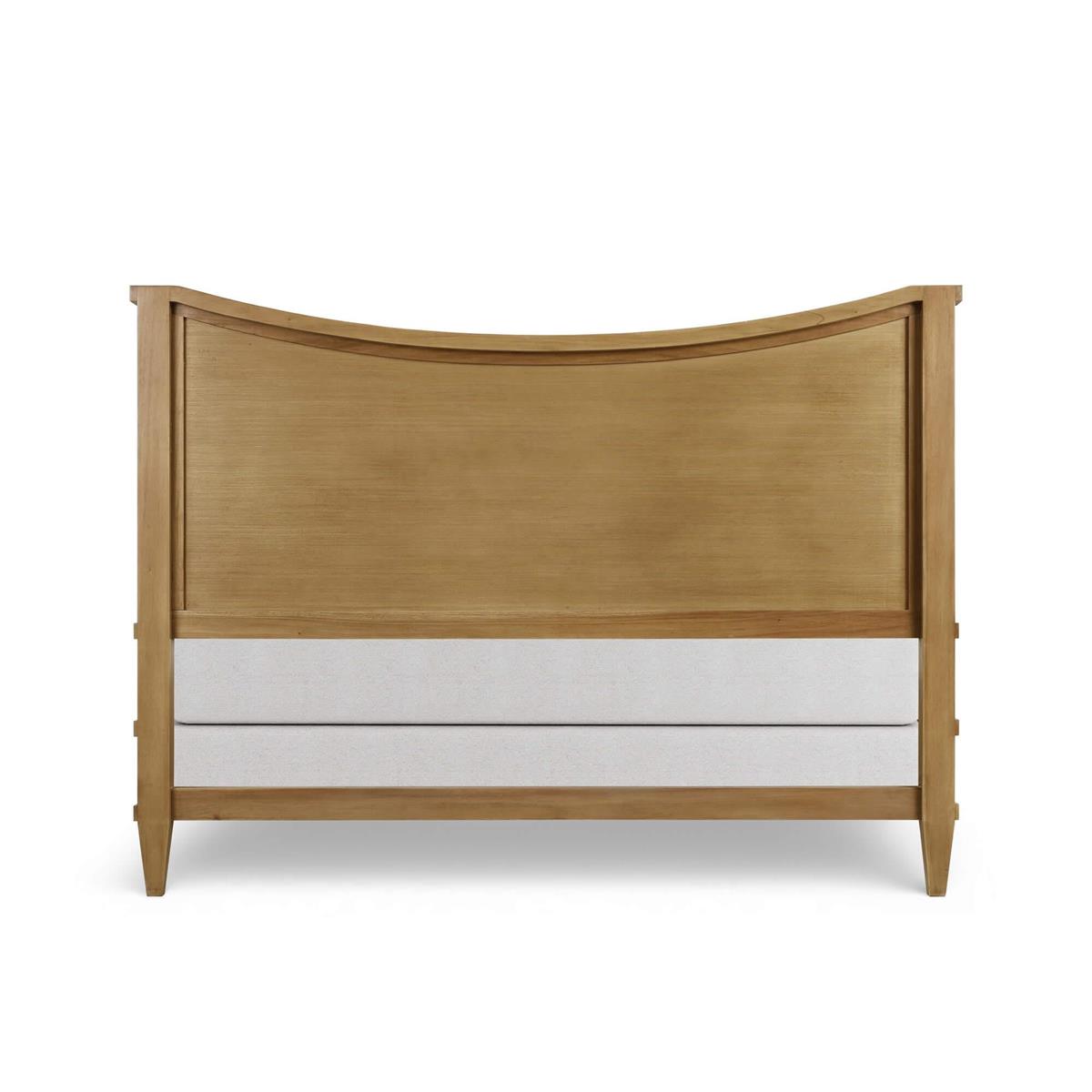 Bramble Bow King Bed Upholstery — Antique French Oak / Thames Natural