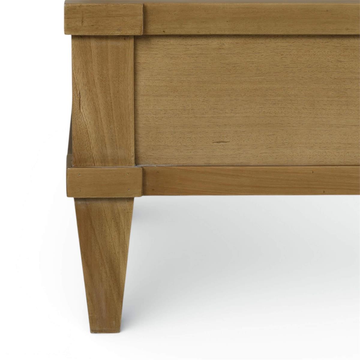 Bramble Bow King Bed Upholstery — Antique French Oak / Thames Natural