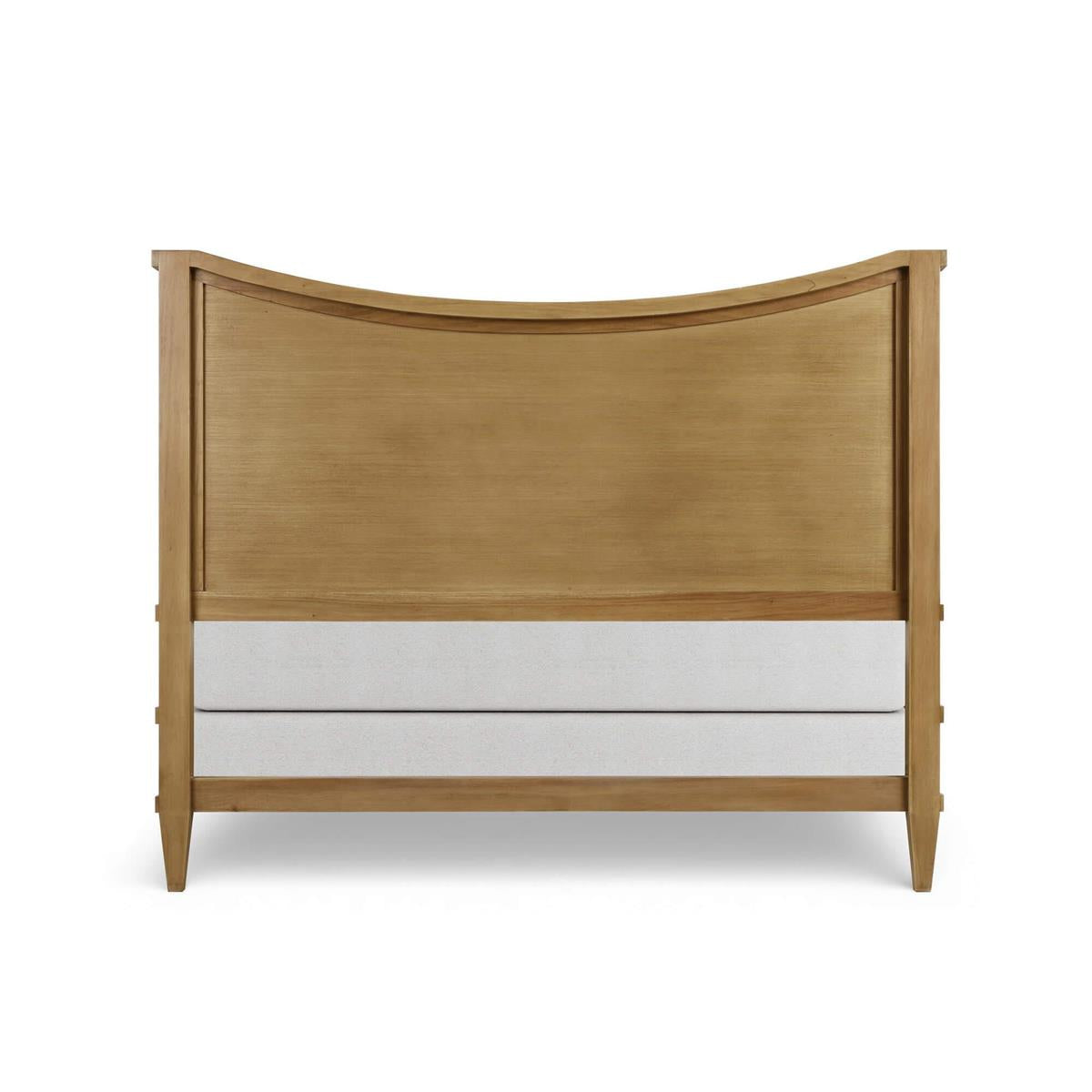 Bramble Bow Queen Bed Upholstery — Antique French Oak / Thames Natural