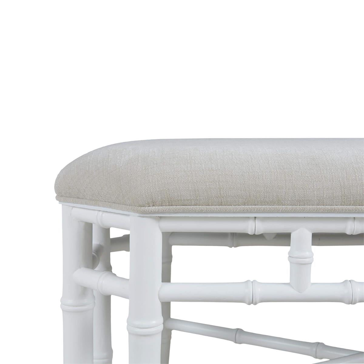 Bramble Grosvenor Bench — Architectural White / Thames Natural