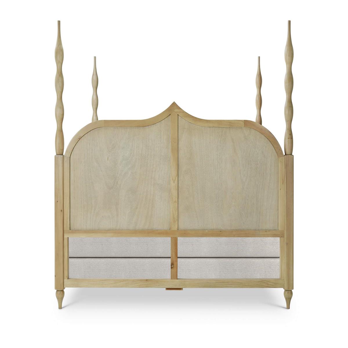 Bramble Brighton Wooden Back Bed Queen — Fruit Wood