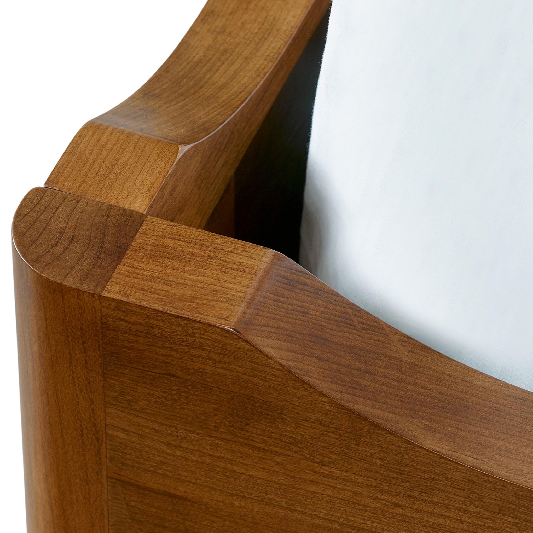 Stickley Martine Bed with Upholstered Headboard — Cherry 91N Bristol