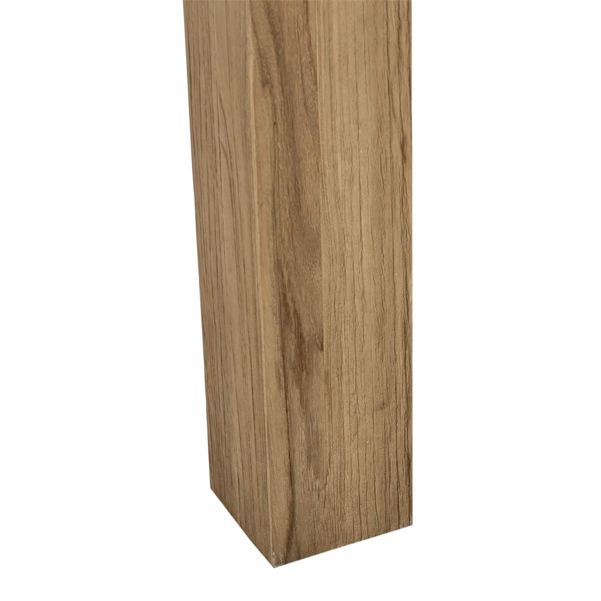 Bramble Tuscan Rustic Distressed Teak Dining Table 96'' — Teak Natural