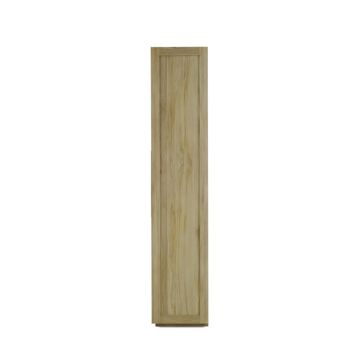 Bramble Tuscan Rustic Distressed Teak Display Cabinet — Teak Natural