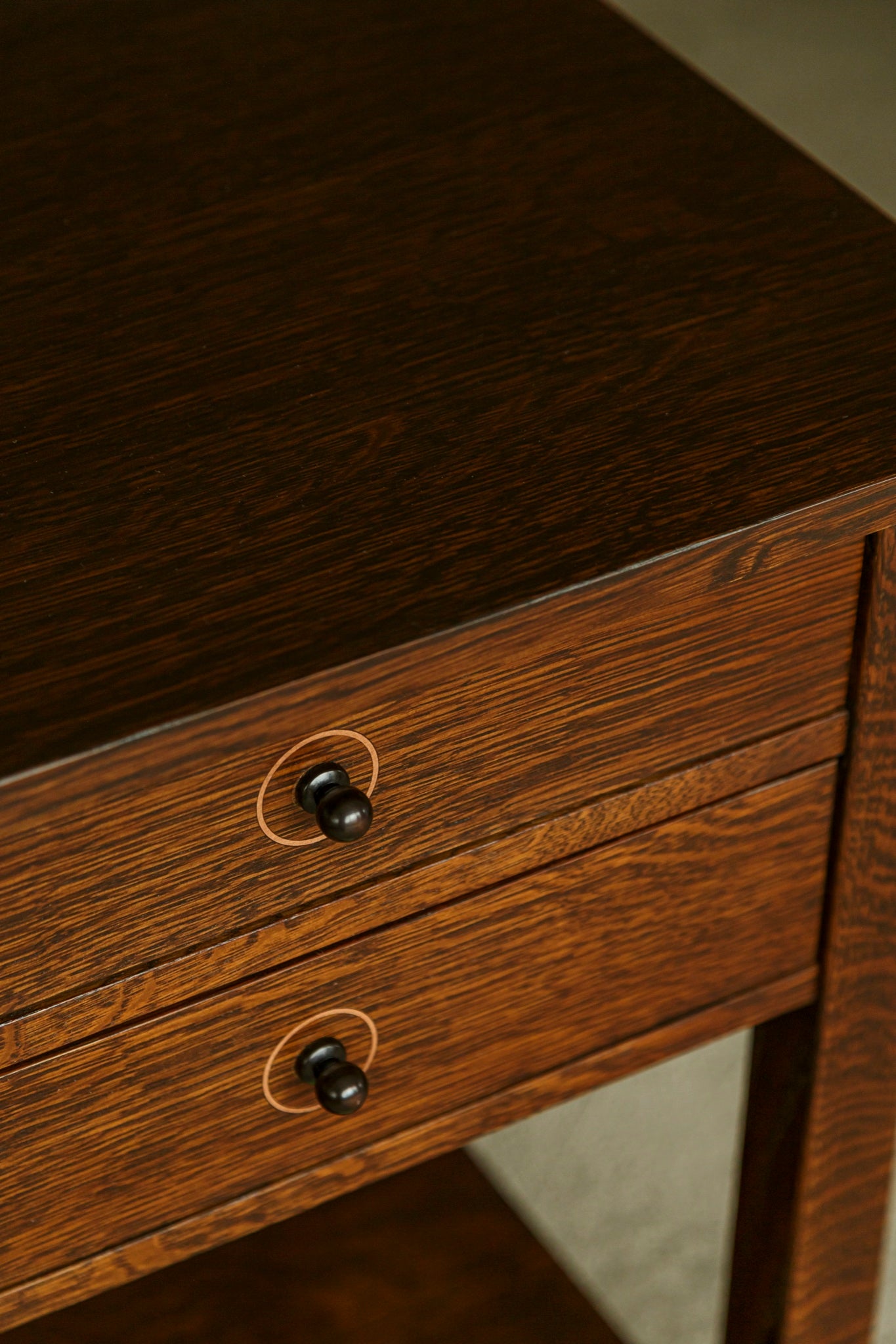 Stickley Gustav Nightstand — Gustav Nightstand Top Detail 2