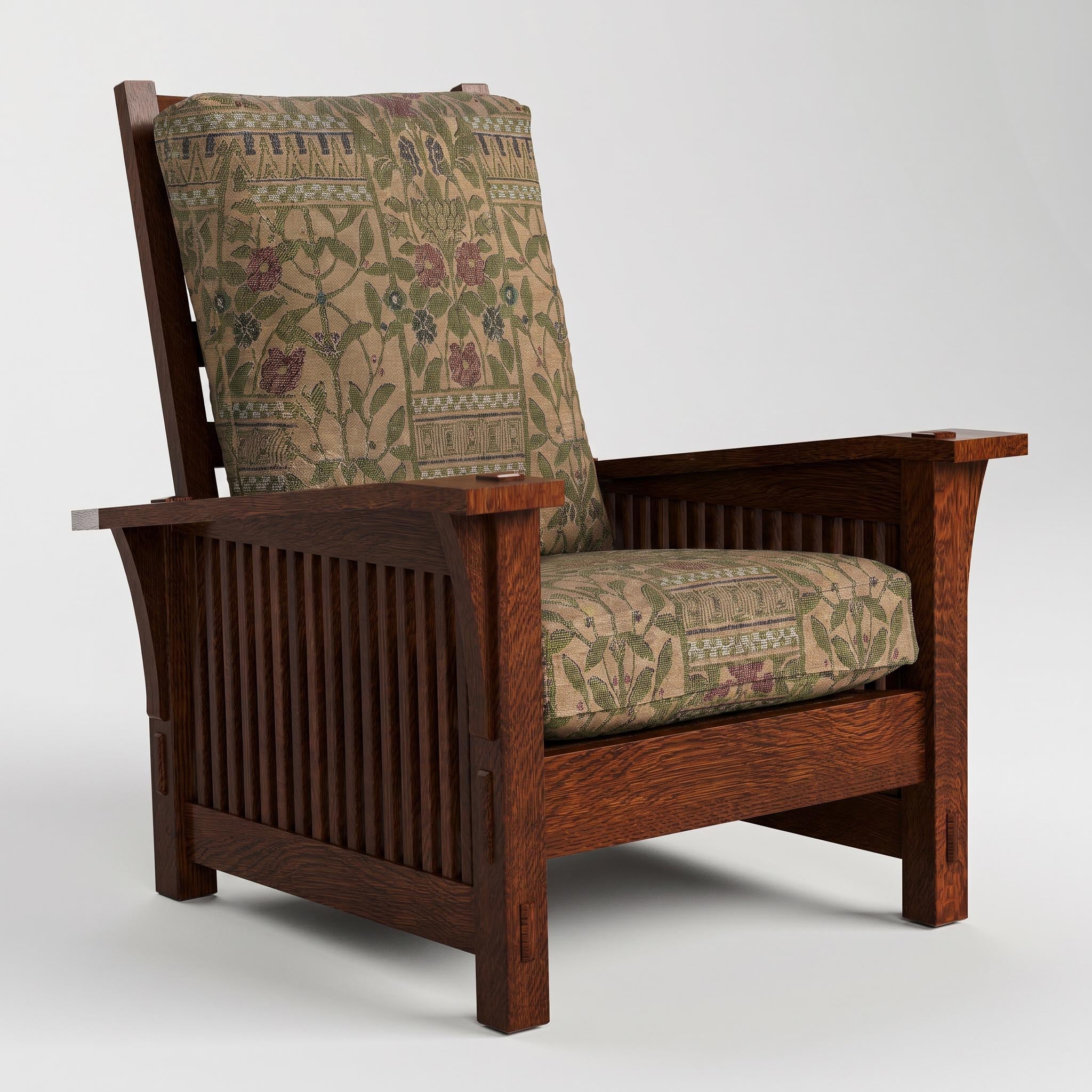 Stickley Spindle Morris Chair with Loose Cushion