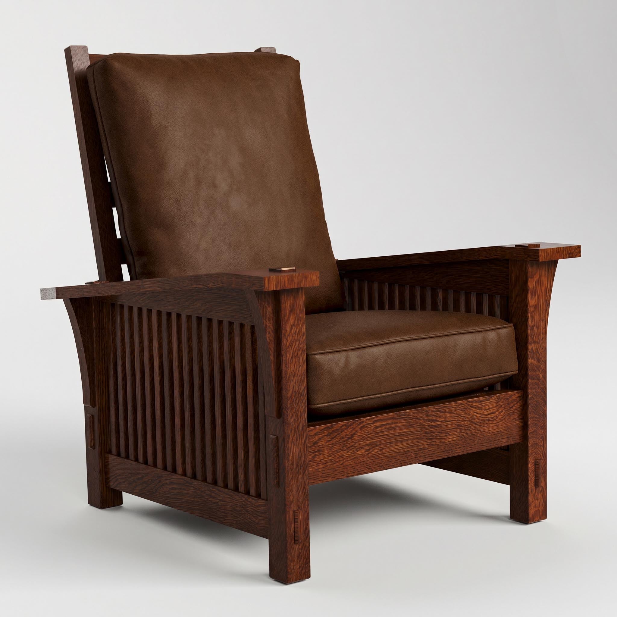 Stickley Spindle Morris Chair with Loose Cushion