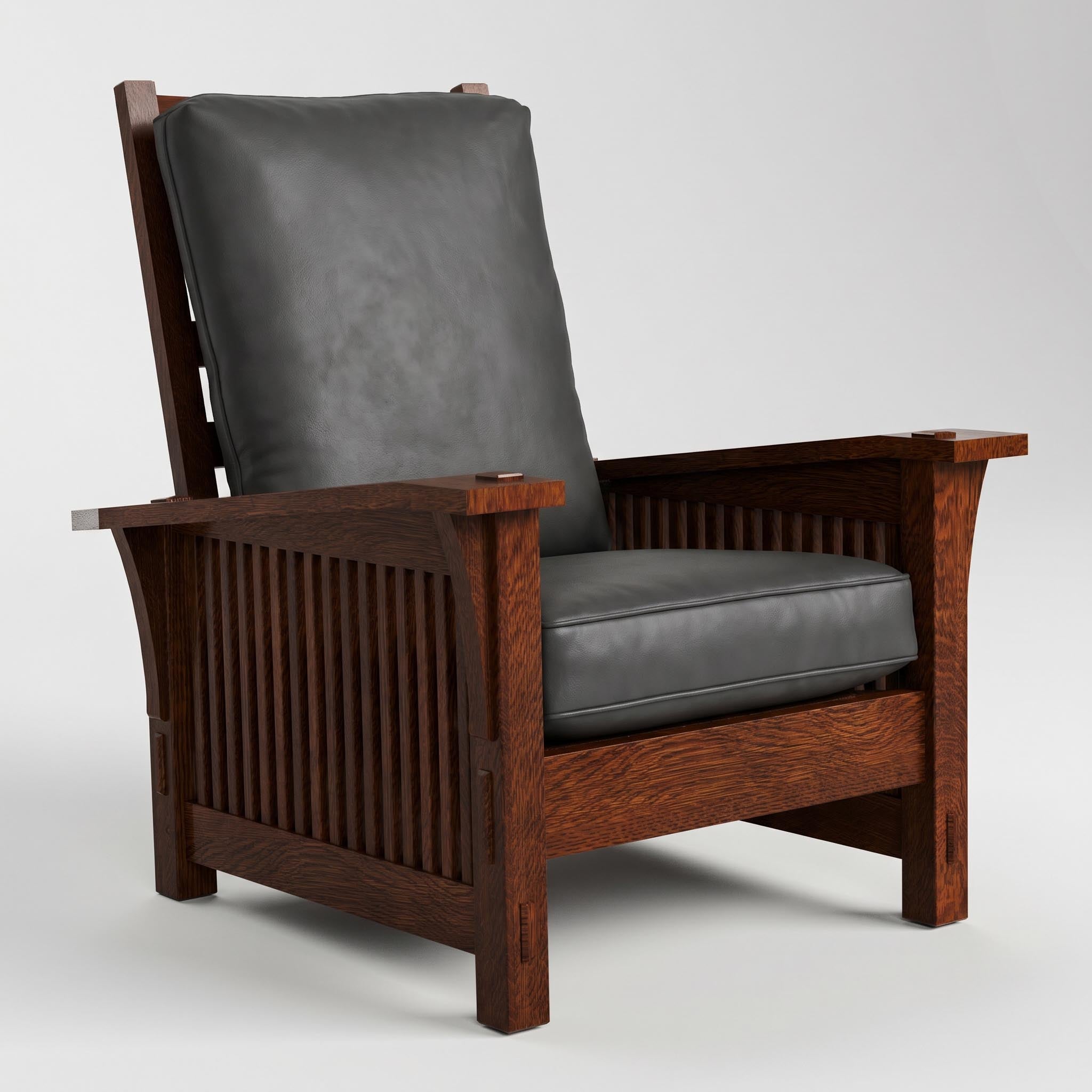 Stickley Spindle Morris Chair with Loose Cushion