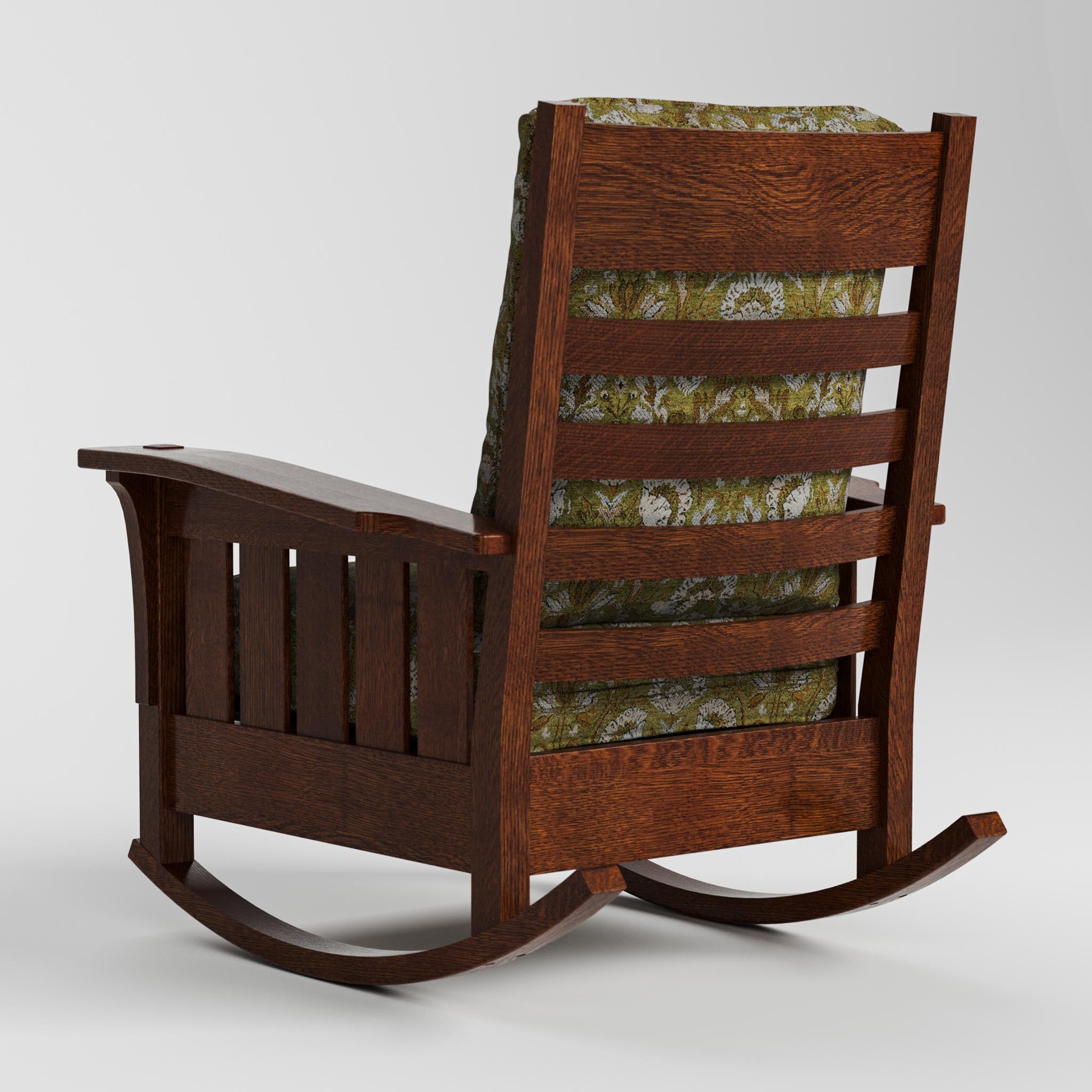 Stickley Bow Arm Rocker with Loose Cushion