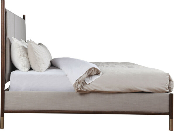 Stickley Walnut Grove Upholstered Bed