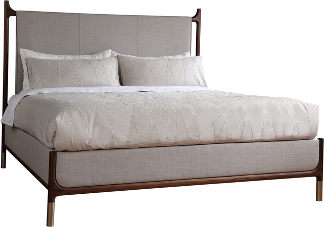 Stickley Walnut Grove Upholstered Bed