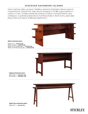 Stickley Walnut Grove Gathering Island