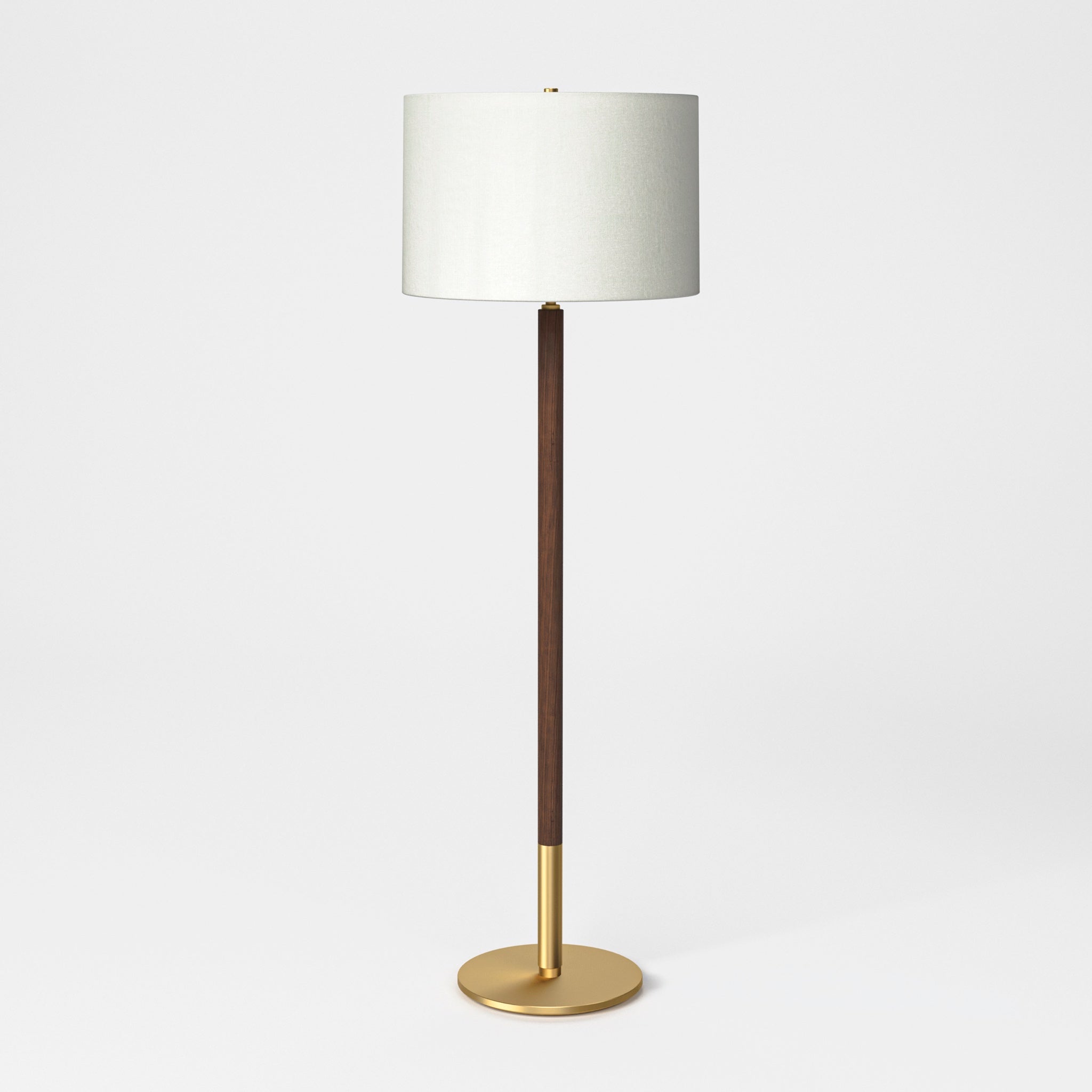Stickley Walnut Grove Stem Floor Lamp — Walnut Grove Stem Floor Lamp Light Off No Cord Front