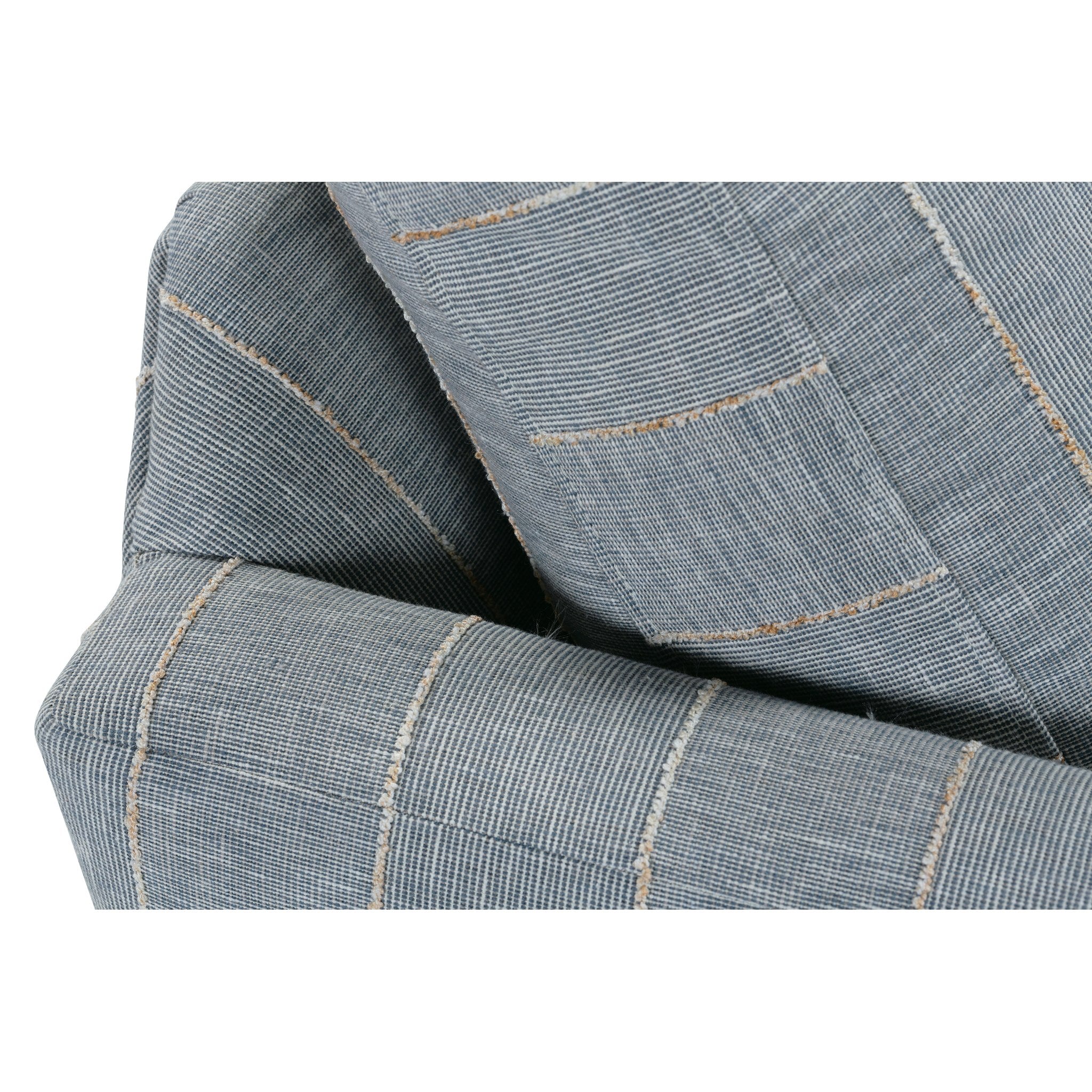 Rowe Furniture Allie Swivel Chair — Federal Blue - Striped