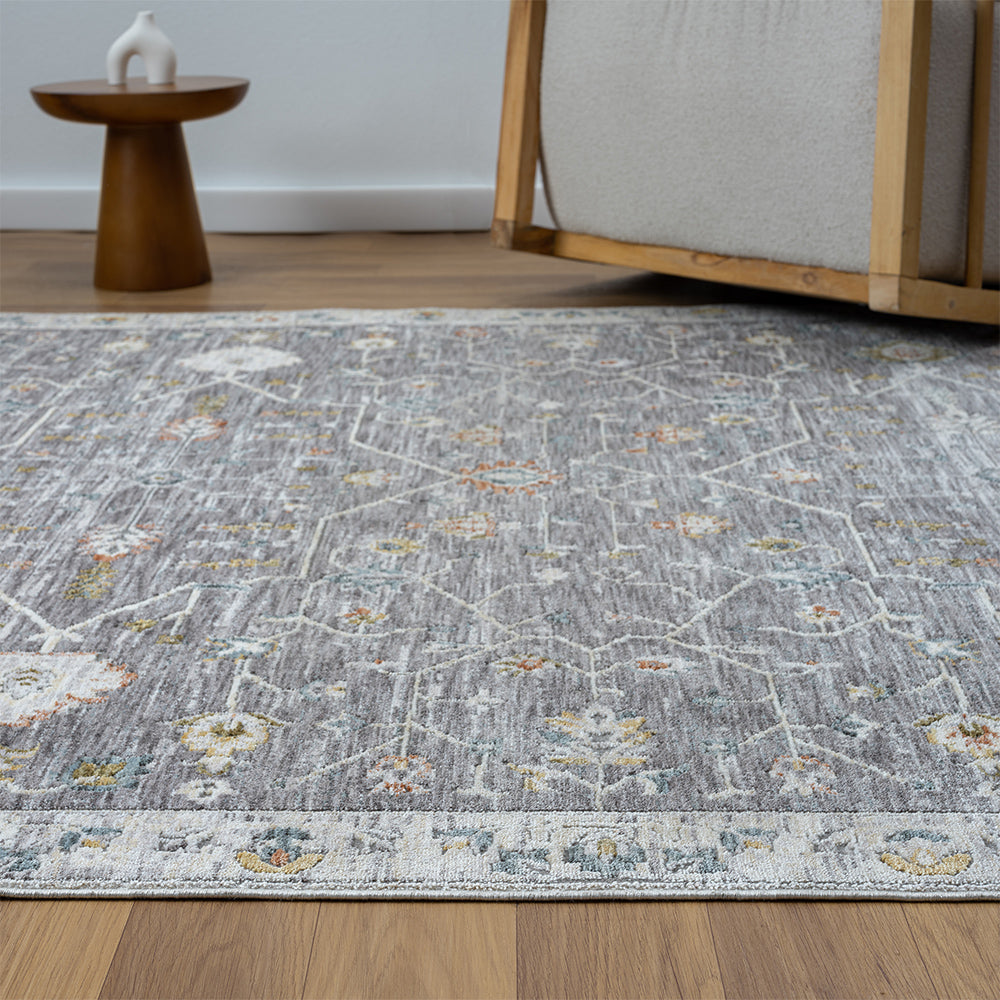 LR Home Allure Rug — Gray / Multi