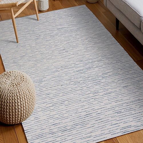 LR Home Babylon Rug — Ivory Blue