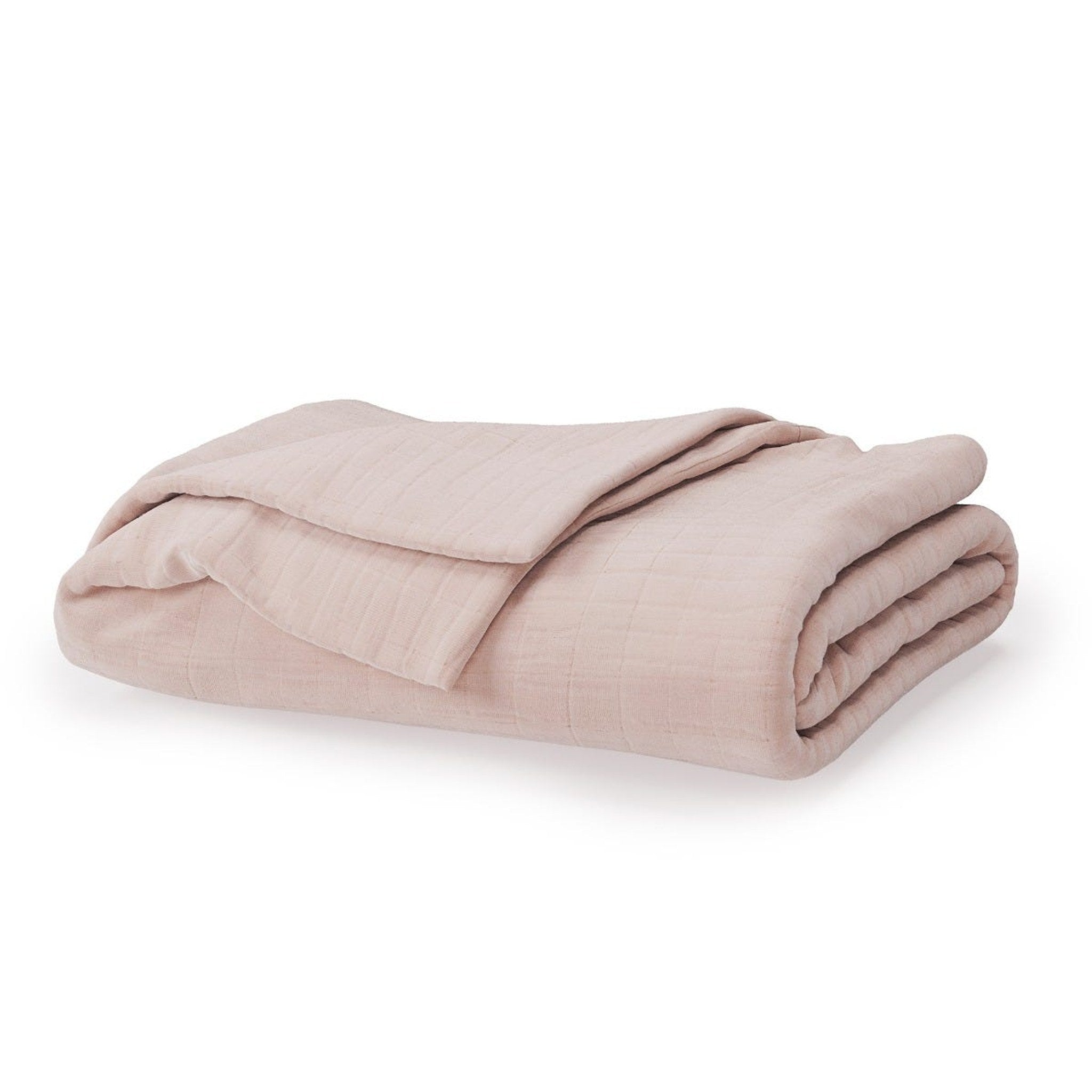 Naturepedic Organic Cotton Breathable Muslin Blanket — Petal