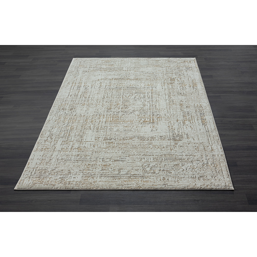 LR Home Brisbane Rug — Beige / Gray