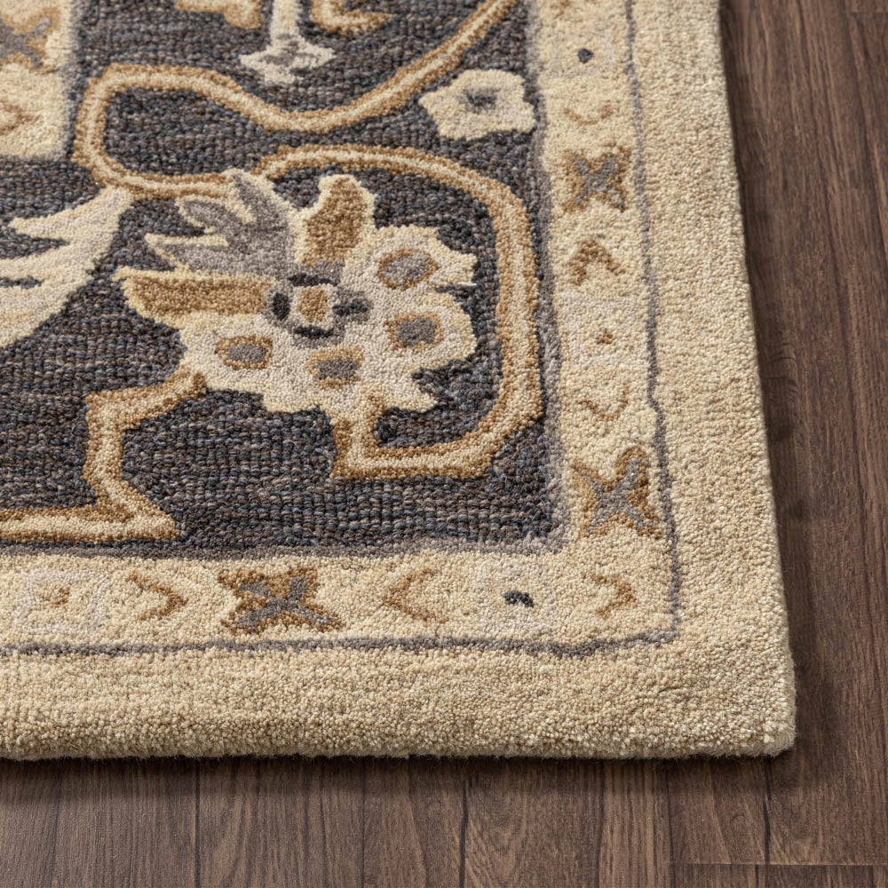LR Home Brisbane Rug — Cream / Charcoal