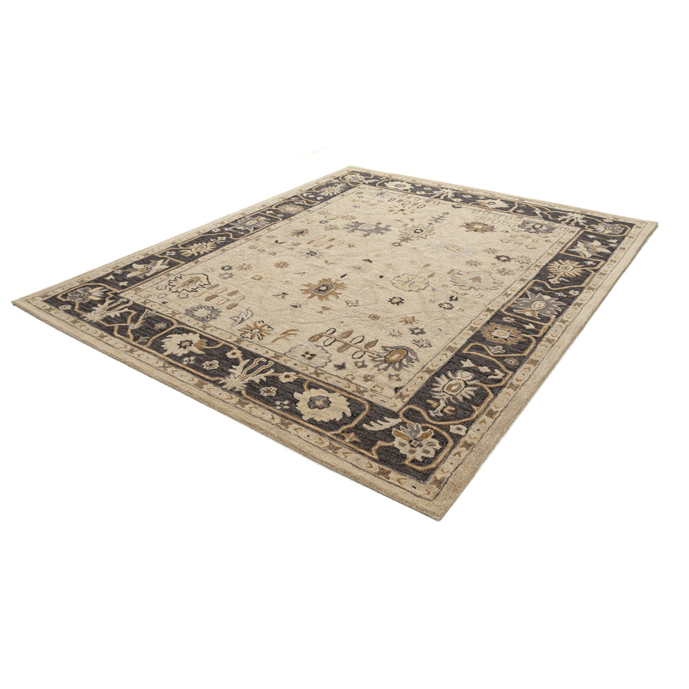 LR Home Brisbane Rug — Cream / Charcoal