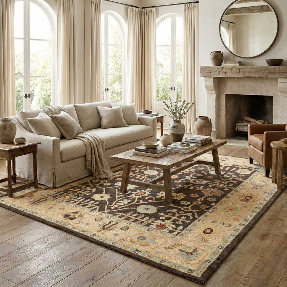 LR Home Caitlin Rug — Brown / Beige