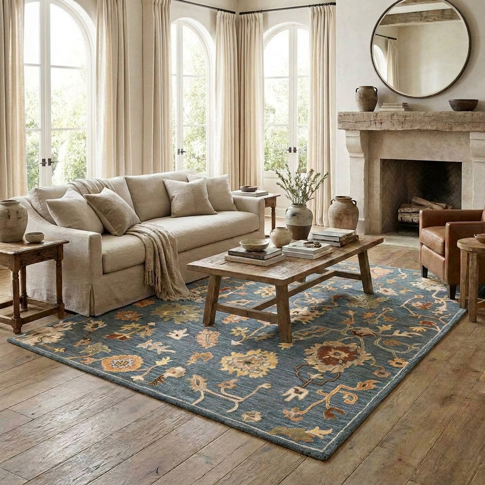 LR Home Caitlin Rug — Blue / Multi