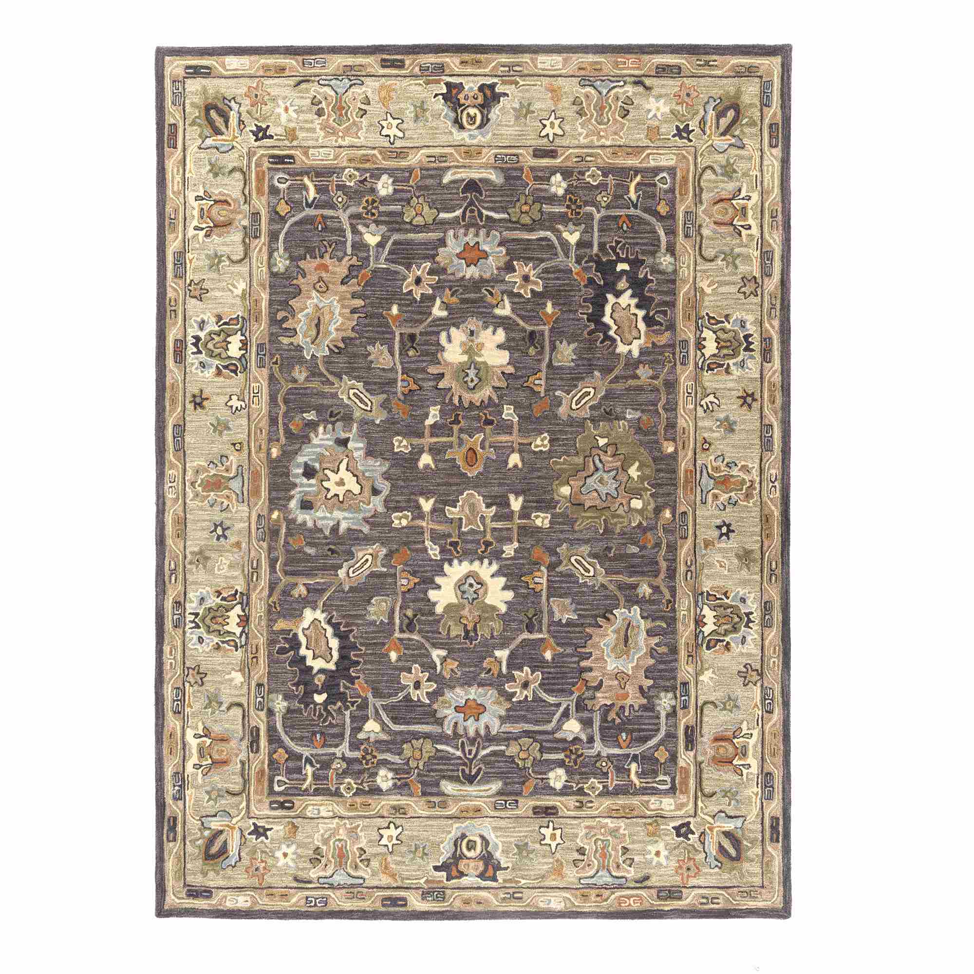 LR Home Caitlin Rug — Charcoal / Sage